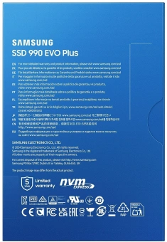 Накопитель SSD Samsung PCIe 4.0 x4 1TB MZ-V9S1T0BW 990 EVO Plus M.2 2280 - купить недорого с доставкой в интернет-магазине