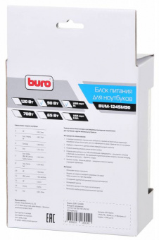Блок питания Buro BUM-1245M90 ручной 90W 12V-24V 11-connectors 3.5A 1xUSB 1A от бытовой электросети LСD индикатор - купить недорого с доставкой в интернет-магазине