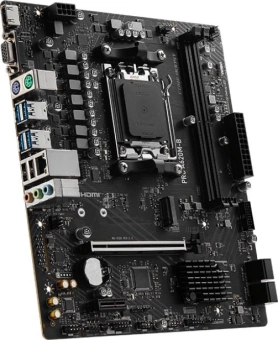 Материнская плата MSI PRO A620M-B SocketAM5 AMD A620 2xDDR5 mATX AC`97 8ch(7.1) 2.5Gg RAID+VGA+HDMI - купить недорого с доставкой в интернет-магазине
