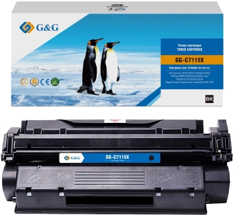 Картридж лазерный G&G GG-C7115X C7115X черный (3500стр.) для HP LJ 1200/1200n/1200se/1220/1220se/3380/3320mfp/3320n mfp/3300mfp/3330mfp/3310 Canon LBP 1210 - купить недорого с доставкой в интернет-магазине
