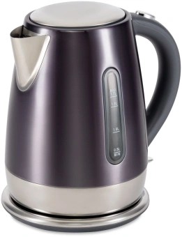 Чайник электрический Hyundai HYK-S7777 1.7л. 2200Вт графит/серебристый корпус: металл - купить недорого с доставкой в интернет-магазине
