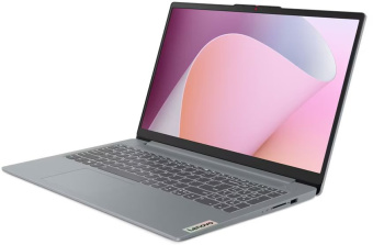 Ноутбук Lenovo IdeaPad Slim 3 15AMN8 Ryzen 5 7520U 8Gb SSD256Gb AMD Radeon 610M 15.6" TN FHD (1920x1080) noOS grey WiFi BT Cam (82XQ0006RK) - купить недорого с доставкой в интернет-магазине