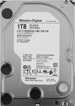 Жесткий диск WD SATA-III 1TB 1W10001 HUS722T1TALA604 NAS Ultrastar DC HA210 512N (7200rpm) 128Mb 3.5" - купить недорого с доставкой в интернет-магазине