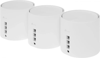 Бесшовный Mesh роутер TP-Link Deco X50(3-Pack) AX3000 10/100/1000BASE-TX белый (упак.:3шт) - купить недорого с доставкой в интернет-магазине