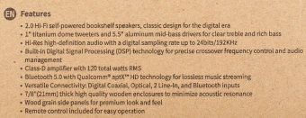 Колонки Edifier S1000MKII 2.0 коричневый 120Вт BT - купить недорого с доставкой в интернет-магазине