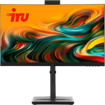 Моноблок IRU Tactio 24ID 24.5" Full HD i5 1235U (1.3) 16Gb SSD512Gb UHDG Windows 11 Pro 64 GbitEth WiFi BT 90W Cam черный 1920x1080 - купить недорого с доставкой в интернет-магазине
