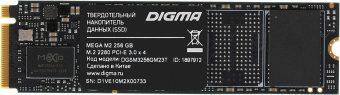 Накопитель SSD Digma PCIe 3.0 x4 256GB DGSM3256GM23T Mega M2 M.2 2280 - купить недорого с доставкой в интернет-магазине