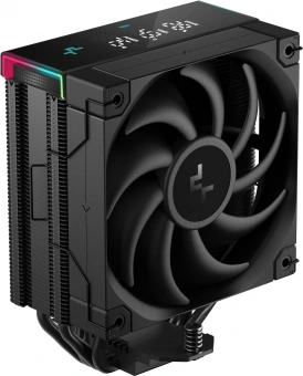 Устройство охлаждения(кулер) Deepcool AK400 Digital Pro Soc-AM5/AM4/1151/1200/1700 черный 4-pin 28dB Al+Cu LCD 220W 695gr Ret (R-AK400-BKAPMN-G) - купить недорого с доставкой в интернет-магазине