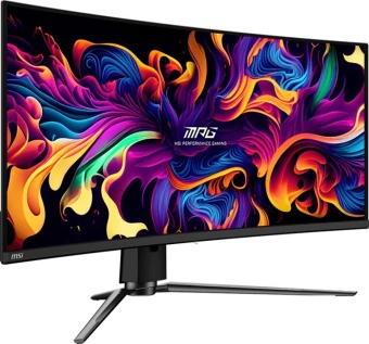 Монитор MSI 34" MPG 341CQPX черный QD OLED LED 21:9 HDMI матовая HAS Piv 250cd 178гр/178гр 3440x1440 240Hz DP UW USB 8.9кг - купить недорого с доставкой в интернет-магазине