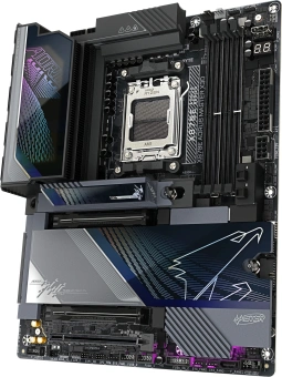 Материнская плата Gigabyte X870E A MASTER X Socket AM5 AMD X870E 4xDDR5 ATX AC`97 8ch(7.1) 1P 10Gigabit + 1P 5Gigabit RAID+HDMI - купить недорого с доставкой в интернет-магазине