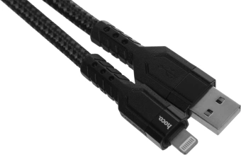Кабель Hoco U110 iP USB (m)-Lightning (m) 1.2м черный коробка - купить недорого с доставкой в интернет-магазине