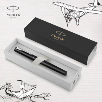 Ручка роллер Parker Vector XL (CW2159774) Black CT F черн. черн. подар.кор. - купить недорого с доставкой в интернет-магазине