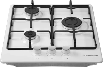 Газовая варочная поверхность Maunfeld EGHE.43.3STS-EW белый - купить недорого с доставкой в интернет-магазине