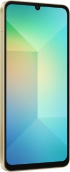 Смартфон Samsung SM-A065F Galaxy A06 128Gb 4Gb золотистый моноблок 3G 4G 2Sim 6.7" 720x1600 Android 14 50Mpix 802.11 a/b/g/n/ac GPS GSM900/1800 GSM1900 microSD max1024Gb - купить недорого с доставкой в интернет-магазине