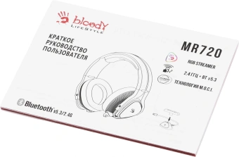 Наушники с микрофоном A4Tech Bloody MR720 черный мониторные BT/Radio оголовье (MR720 BLACK) - купить недорого с доставкой в интернет-магазине
