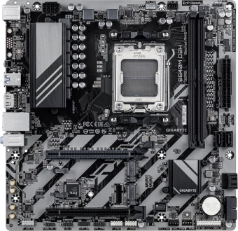 Материнская плата Gigabyte B840M D2H SocketAM5 AMD B840 2xDDR5 mATX AC`97 8ch(7.1) 2.5Gg RAID+HDMI - купить недорого с доставкой в интернет-магазине