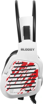 Наушники с микрофоном A4Tech Bloody G565 белый/рисунок 0.2м мониторные оголовье (G565 ENERGY WHITE) - купить недорого с доставкой в интернет-магазине