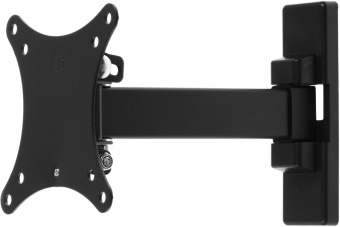 Кронштейн для телевизора Ultramounts UM874 черный 13"-27" макс.20кг настенный поворот и наклон - купить недорого с доставкой в интернет-магазине