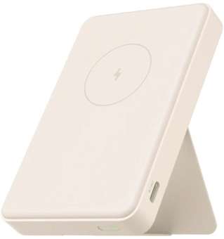 Мобильный аккумулятор Xiaomi BHR9074GL 6000mAh Qi 15W 2.4A USB-C беспров.зар. бежевый - купить недорого с доставкой в интернет-магазине