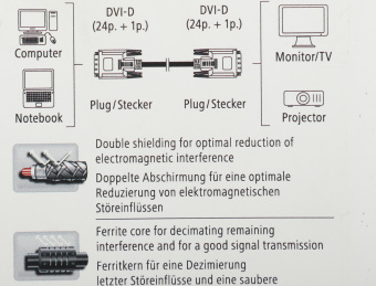 Кабель Hama DVI-D Dual Link (m) DVI-D Dual Link (m) 1.8м (00045077) феррит.кольца - купить недорого с доставкой в интернет-магазине