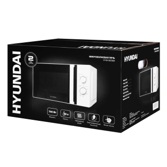 Микроволновая Печь Hyundai HYM-M2068 20л. 700Вт белый - купить недорого с доставкой в интернет-магазине