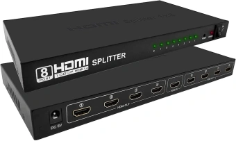 Сплиттер аудио-видео Premier 5-872-8 HDMI (f)/8xHDMI (f) черный - купить недорого с доставкой в интернет-магазине
