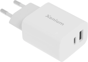 Сетевое зар./устр. Xenium X302 30W 3A+2A USB/USB Type-C универсальное белый (CCX3020W/00) - купить недорого с доставкой в интернет-магазине