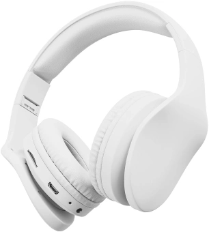 Гарнитура накладные Digma BT-17 белый беспроводные bluetooth оголовье (BT17W) - купить недорого с доставкой в интернет-магазине