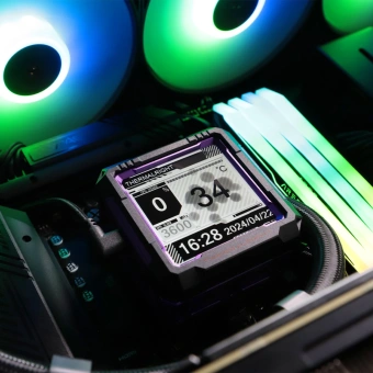 Система водяного охлаждения Thermalright Frozen Warframe Pro 360 ARGB Soc-AM5/AM4/1200/1700/1851 черный 4-pin 29.8dB Al LCD Ret (F-WFRAME-PRO-360-BL-ARGB) - купить недорого с доставкой в интернет-магазине