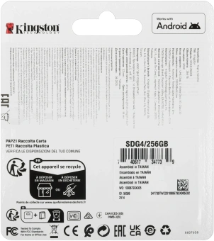 Флеш карта SDXC 256GB Kingston SDG4/256GB Canvas Go! Plus V30 w/o adapter - купить недорого с доставкой в интернет-магазине