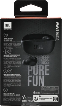 Гарнитура внутриканальные JBL Wave Buds черный беспроводные bluetooth в ушной раковине (JBLWBUDSBLK) - купить недорого с доставкой в интернет-магазине