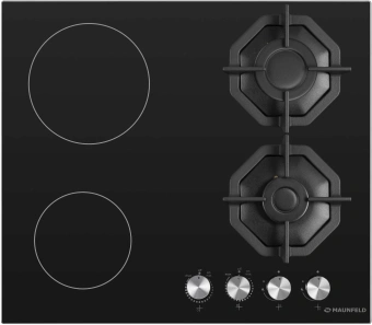 Газовая варочная поверхность Maunfeld EEHG.642VC.2CB/KG черный - купить недорого с доставкой в интернет-магазине