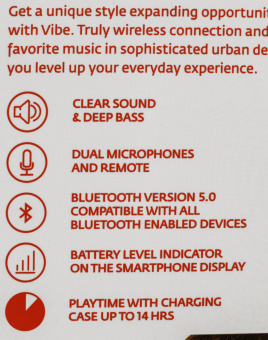 Гарнитура вкладыши uBear Vibe белый беспроводные bluetooth в ушной раковине (TW03WH01-BD) - купить недорого с доставкой в интернет-магазине