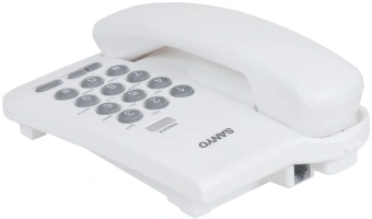 Телефон проводной Sanyo RA-S108W белый - купить недорого с доставкой в интернет-магазине