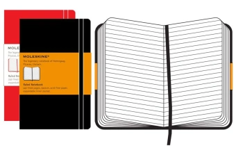 Блокнот Moleskine CLASSIC QP060 Large 130х210мм 240стр. линейка твердая обложка черный - купить недорого с доставкой в интернет-магазине