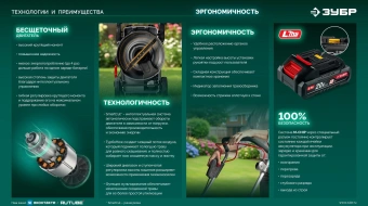 Газонокосилка ручная Зубр ГКЛ-2035-41 - купить недорого с доставкой в интернет-магазине