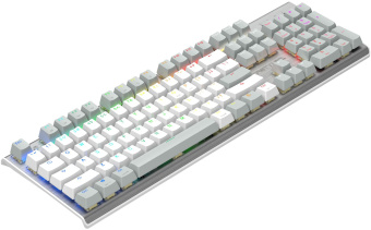 Клавиатура A4Tech Fstyler FS100 Neon механическая серый/белый USB for gamer LED (FS100) - купить недорого с доставкой в интернет-магазине
