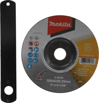 Углошлифовальная машина Makita GA6021 1050Вт 10000об/мин рез.шпин.:M14 d=150мм - купить недорого с доставкой в интернет-магазине