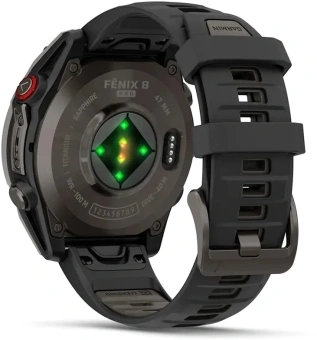 Смарт-часы Garmin Fenix 8 Pro 1.4" AMOLED корп.серый рем.черный (010-03198-01) - купить недорого с доставкой в интернет-магазине