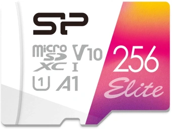 Флеш карта microSDXC 256GB Silicon Power SP256GBSTXBV1V20SP Elite + adapter - купить недорого с доставкой в интернет-магазине