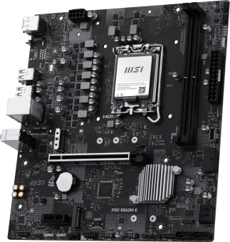 Материнская плата MSI PRO B860M-E Soc-1851 Intel B860 2xDDR5 mATX AC`97 8ch(7.1) 5Gigabit RAID+HDMI+DP - купить недорого с доставкой в интернет-магазине