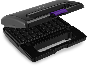 Вафельница Kitfort КТ-3611 800Вт черный/фиолетовый - купить недорого с доставкой в интернет-магазине