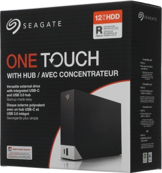 Жесткий диск Seagate USB3.0 12.2TB STLC12000402 One Touch Hub 3.5" черный - купить недорого с доставкой в интернет-магазине