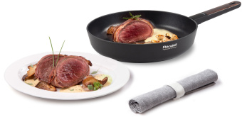 Сковорода Rondell Walnut RDA-1942 круглая 28см покрытие: антипригарное ручка несъемная (без крышки) черный - купить недорого с доставкой в интернет-магазине