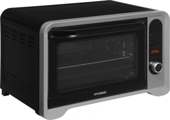 Мини-печь Hyundai MIO-HY104 35л. 1600Вт черный/серебристый - купить недорого с доставкой в интернет-магазине
