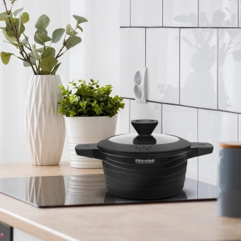 Кастрюля Rondell Walzer RDA-766 4.7л. d=24см (с крышкой) черный - купить недорого с доставкой в интернет-магазине