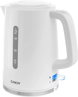 Чайник электрический Candy QA00A1M00RU 1.7л. 2200Вт белый корпус: пластик (CK-100) - купить недорого с доставкой в интернет-магазине