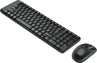 Клавиатура + мышь Logitech MK220 клав:черный мышь:черный USB беспроводная (920-003161) - купить недорого с доставкой в интернет-магазине