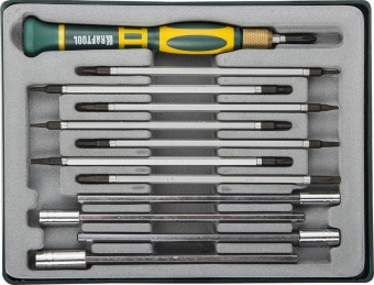 Отвертка Kraftool 25611-H12 в компл.:12 предметов жесткий кейс - купить недорого с доставкой в интернет-магазине
