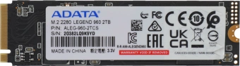Накопитель SSD A-Data PCIe 4.0 x4 2TB ALEG-960-2TCS Legend 960 M.2 2280 - купить недорого с доставкой в интернет-магазине